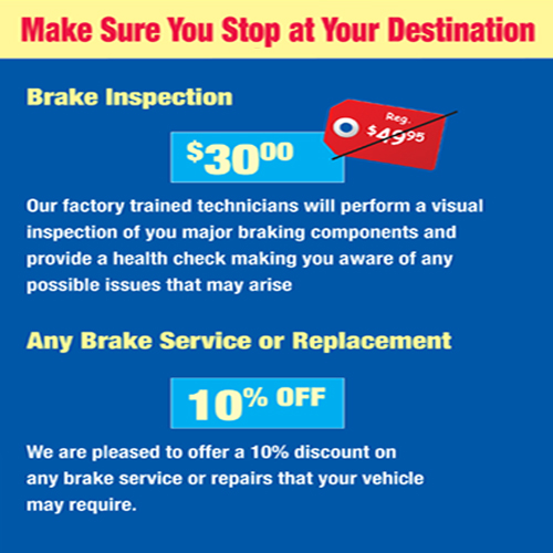 Brake Specials Brake Specials